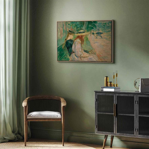 Quadro - Berthe Morisot – Sur un banc de Bois de Boulogne