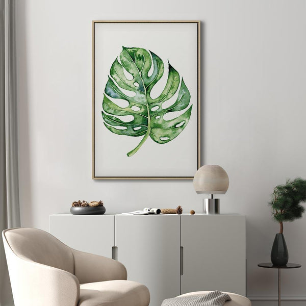 Quadro - Watercolor Monstera (1 Part) Vertical