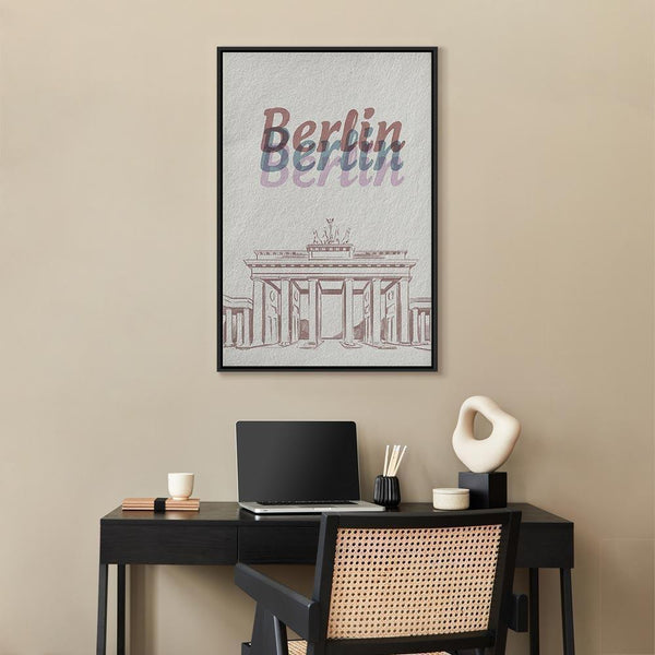 Quadro - Berlin in Watercolours (1 Part) Vertical