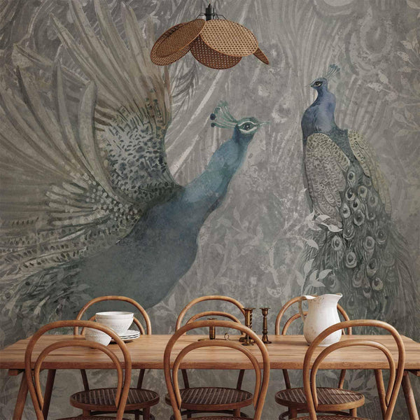 Carta da parati - Peacocks Dancing - Second Variant