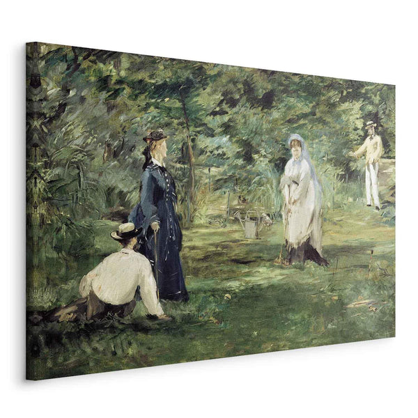 Quadro - Edouard Manet – The Croquet Party in Paris
