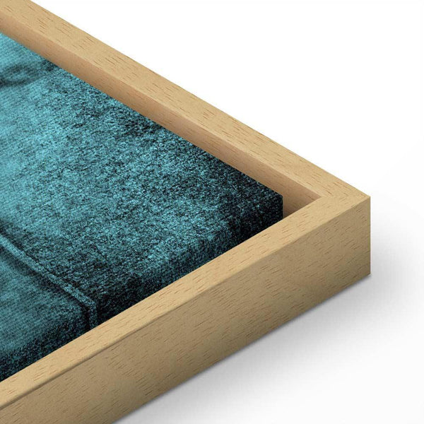 Quadro - Shroud of Turin in Turqoise (1 Part) Vertical