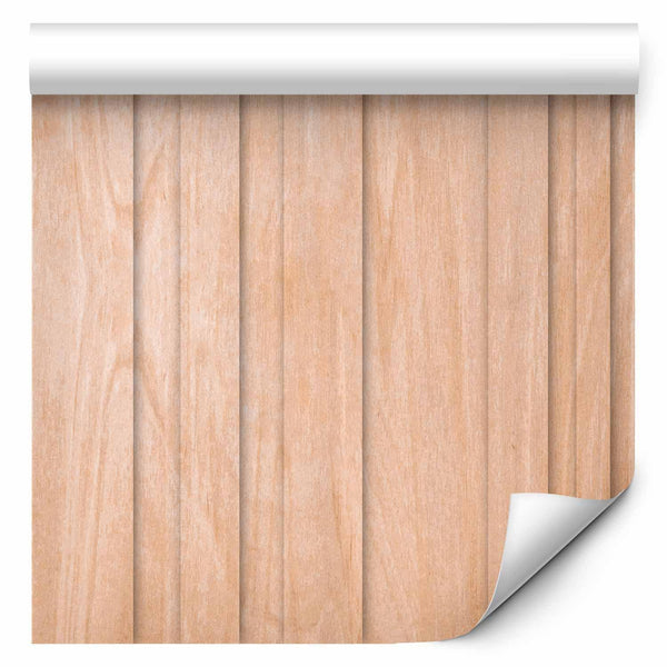 Tappezzeria murale - Light Wood - Vertical panels in a warm beige shade