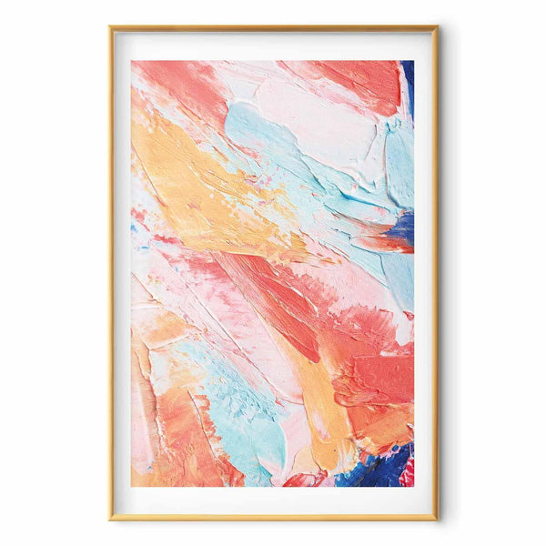 Poster - Colorful Harmony - dynamic color transitions in pastel tones