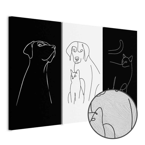 Quadro - Domestic Animals (3 Parts)