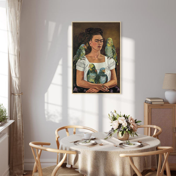 Quadro - Frida Kahlo – Me and My Parrots