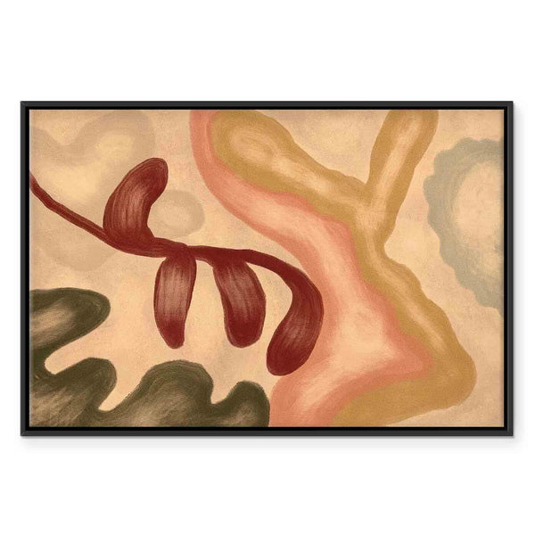 Quadro - Colorful shapes – worn-out figures in lime wash technique