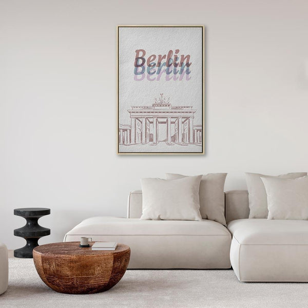 Quadro - Berlin in Watercolours (1 Part) Vertical
