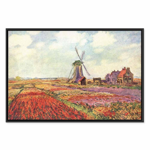 Quadro - Claude Monet – Tulip Fields with Windmill