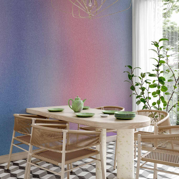 Carta da parati - Rainbow Gradient - Delicate Multicolored Gradient Resembling Mist