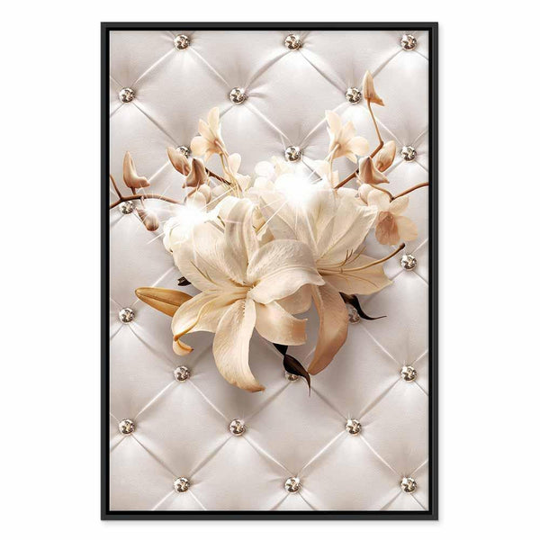 Quadro - Diamond Lilies (1 Part) Vertical