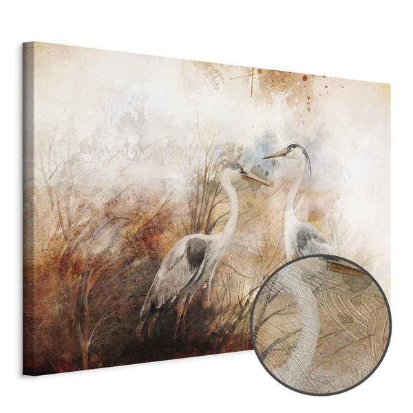 Quadro - Herons on the Hunt (1 Part) Wide
