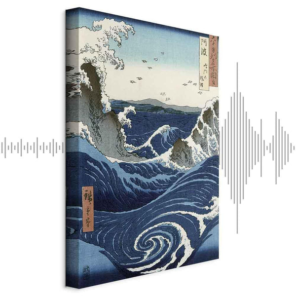 Quadro - Utagawa Hiroshige – View of the Naruto whirlpools at Awa