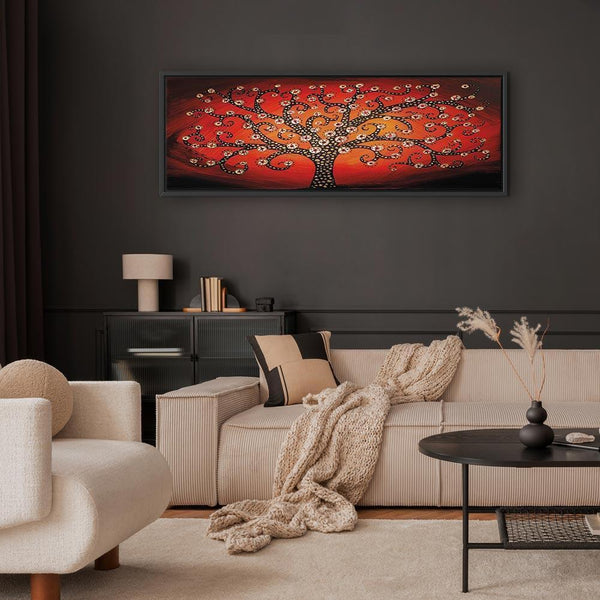 Quadro - Fiery Tree (1 Part) Narrow