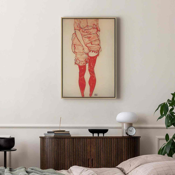 Quadro - Egon Schiele – Standing Woman in Red