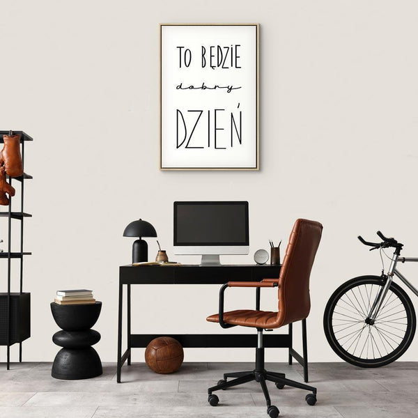 Quadro - Art of Words (1-part) - Inspirational Black Text on White