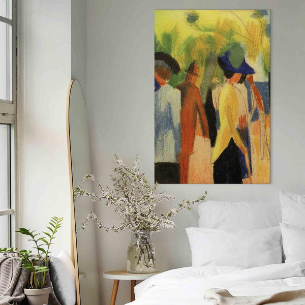 Quadro - August Macke – Walker under trees (Walker in the park)