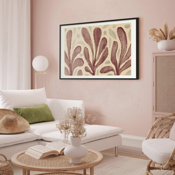 Poster - Leaves and Spots - large trembling shapes inspired by Matisse