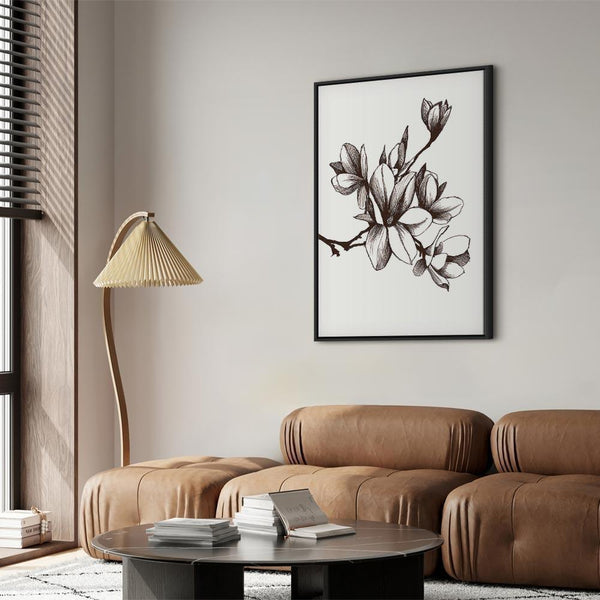 Quadro - Renaissance Magnolias (1 Part) Vertical