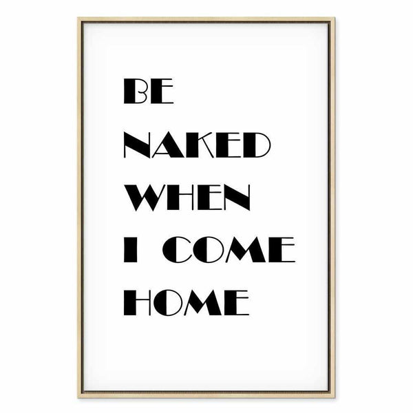Quadro - Homecoming (1-part) - Black and White English Inscriptions
