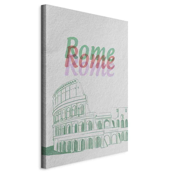 Quadro - Rome in Watercolours (1 Part) Vertical