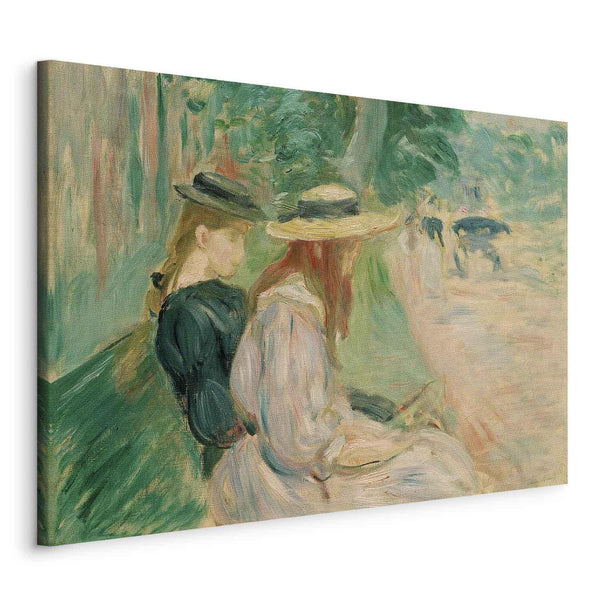 Quadro - Berthe Morisot – Sur un banc de Bois de Boulogne