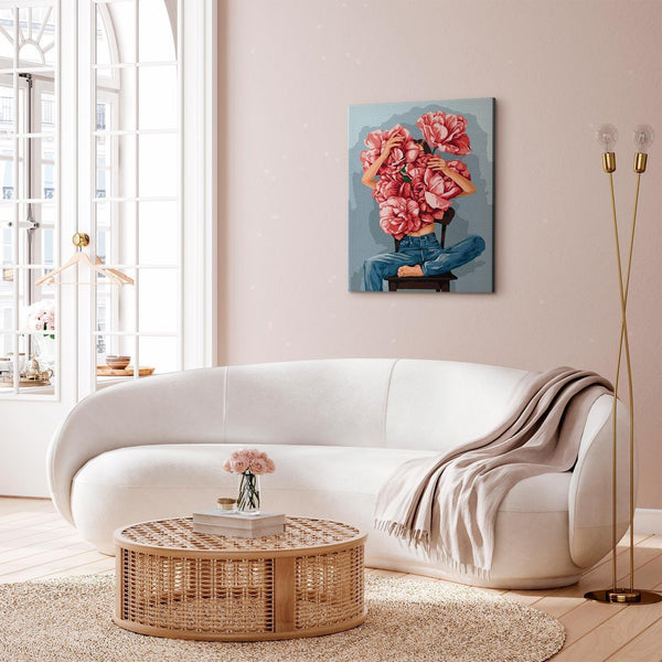Quadro fai da te - An armful of peonies