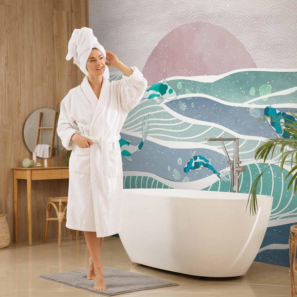 Carta da parati - Fish on the waves