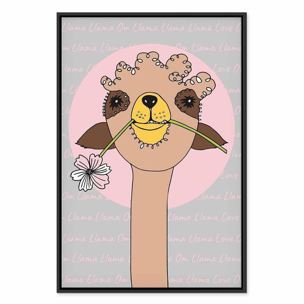 Quadro - Happy Llama (1 Part) Vertical