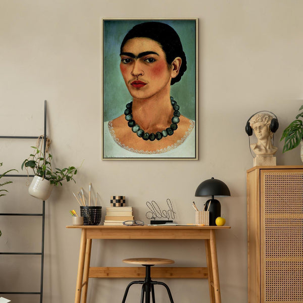 Quadro - Frida Kahlo – Self-Portrait with Beaded Necklace