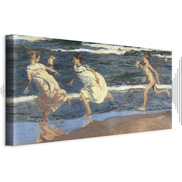 Quadro - Joaquín Sorolla y Bastida – Running along the Beach