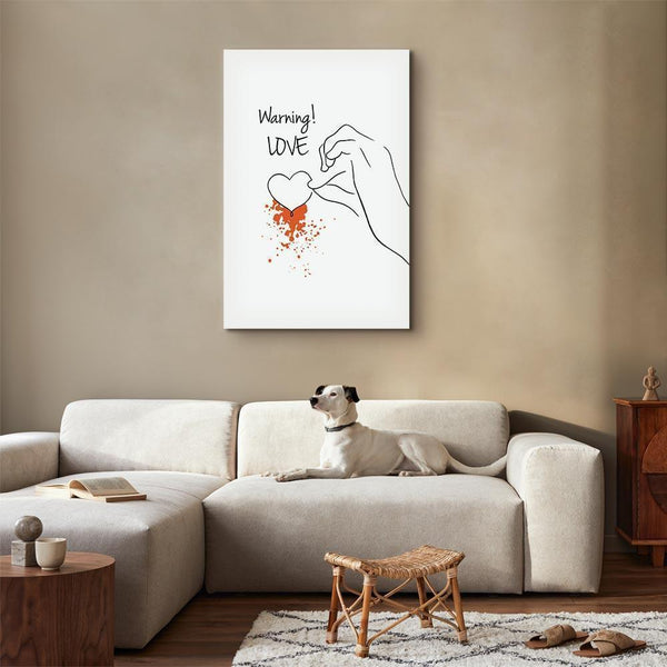 Quadro - Warning! Love (1 Part) Vertical