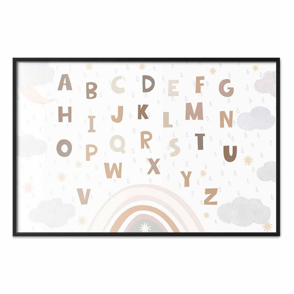 Poster - Letters in Muted Colors
