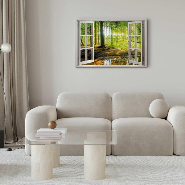 Quadro - Window: View on Forest