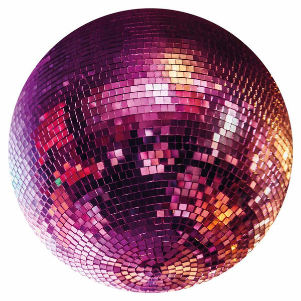 Carta da parati rotonda - Magenta disco ball