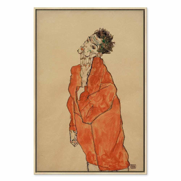Quadro - Egon Schiele – Self-Portrait (Man in Orange Jacket)