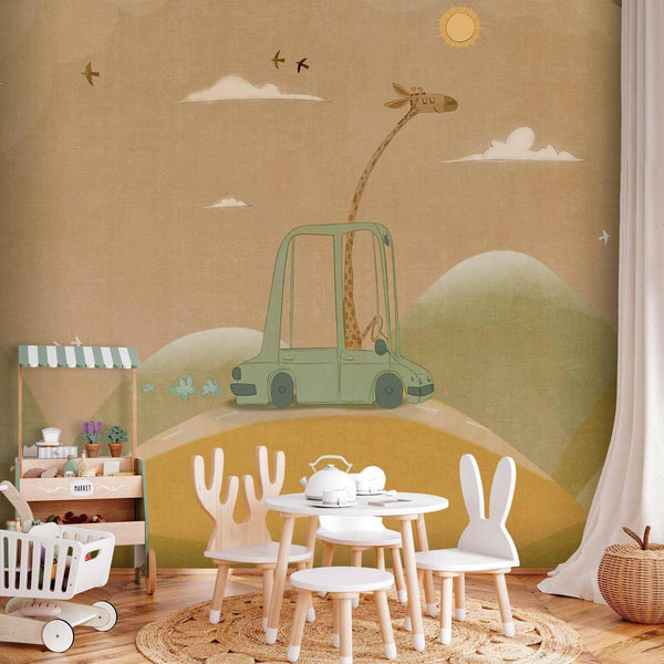 Carta da parati - Traveling Giraffe