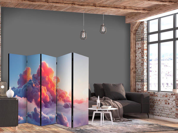 Paravento - Twilight Spectacle: Clouds in Shades of Pink and Purple