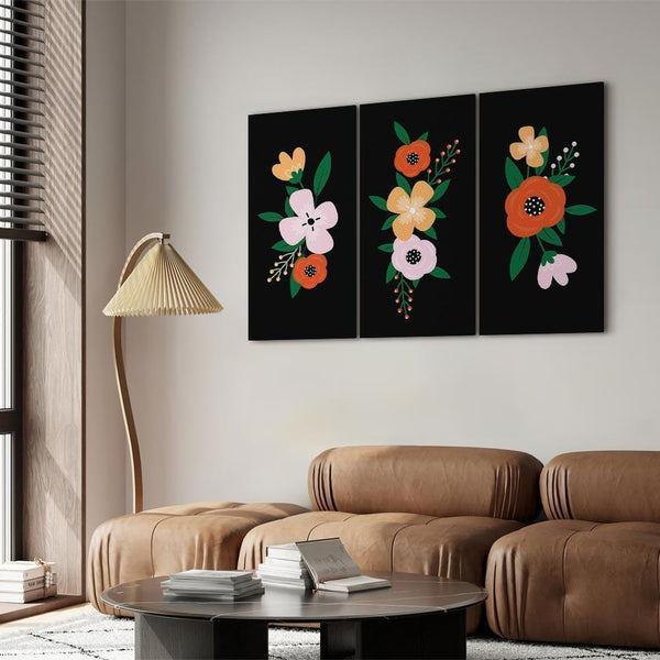 Quadro - Colorful Bloom (3 Parts)