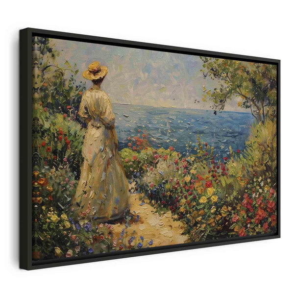 Quadro - Nostalgic impression - a pensive woman contemplating