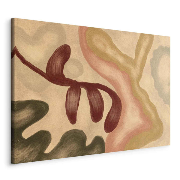 Quadro - Colorful shapes – worn-out figures in lime wash technique