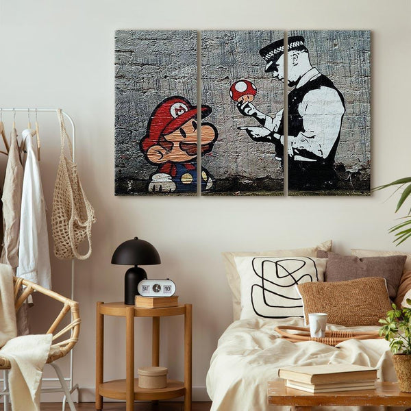 Quadro - Super Mario Mushroom Cop by Banksy
