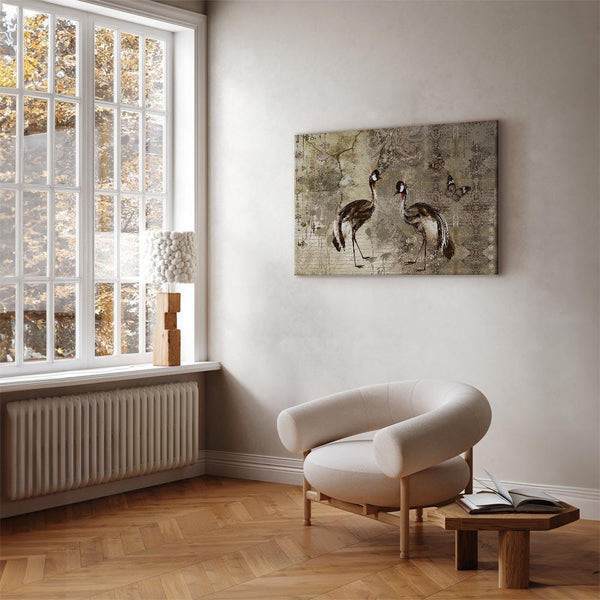 Quadro - Retro Cranes (1 Part) Wide