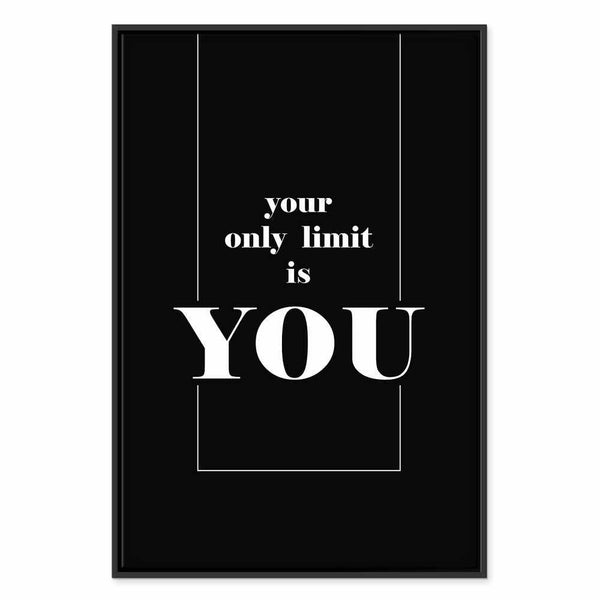 Quadro - Key to Success (1-part) - Black and White English Inscriptions