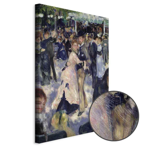 Quadro - Pierre-Auguste Renoir – Le Moulin de la Galette, detail of the dancers