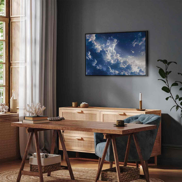 Quadro - Starry Clouds and Delicate Light Over a Corner of the Sky