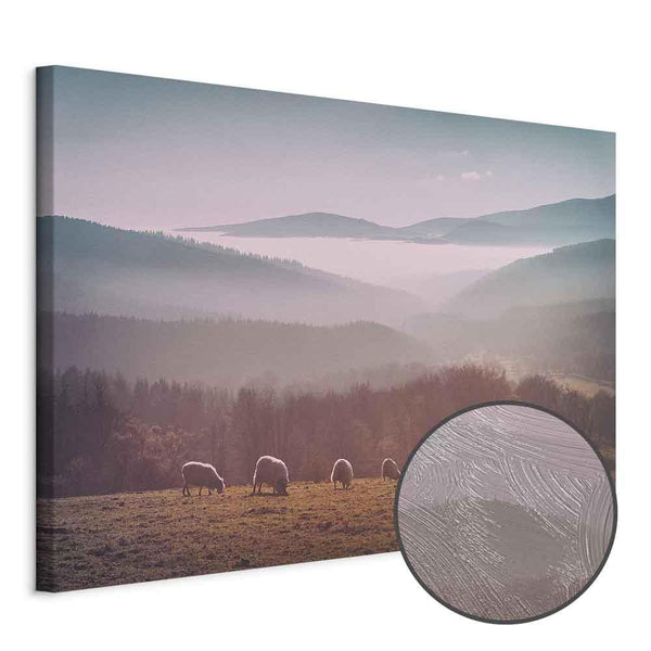 Quadro - Sheep in Mountain Landscape (1-part) - Animals in Nature
