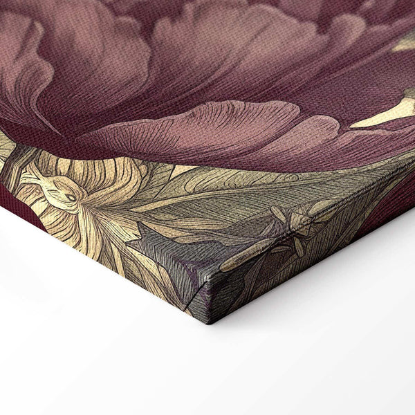 Quadro - Colourful tulips on a cream background