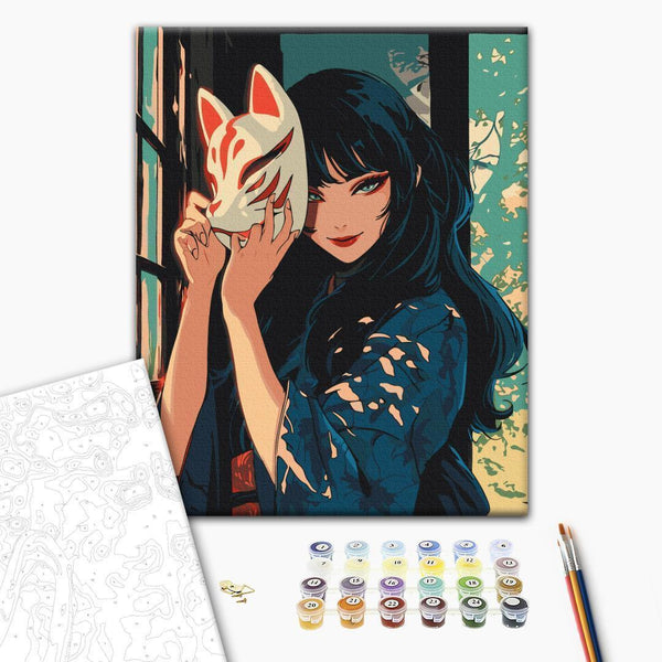 Quadro fai da te - Kitsune mask