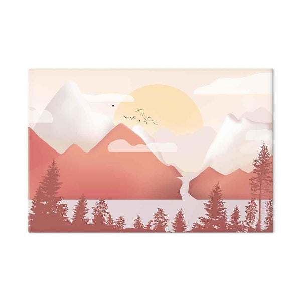 Quadro - Landscape at Sunset (1 Part) Wide